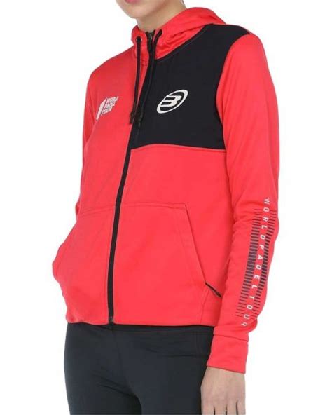 Sudadera Bullpadel Rodigal Carmesí Mujer